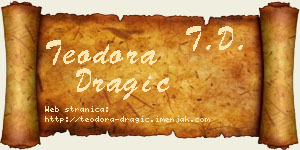 Teodora Dragić vizit kartica